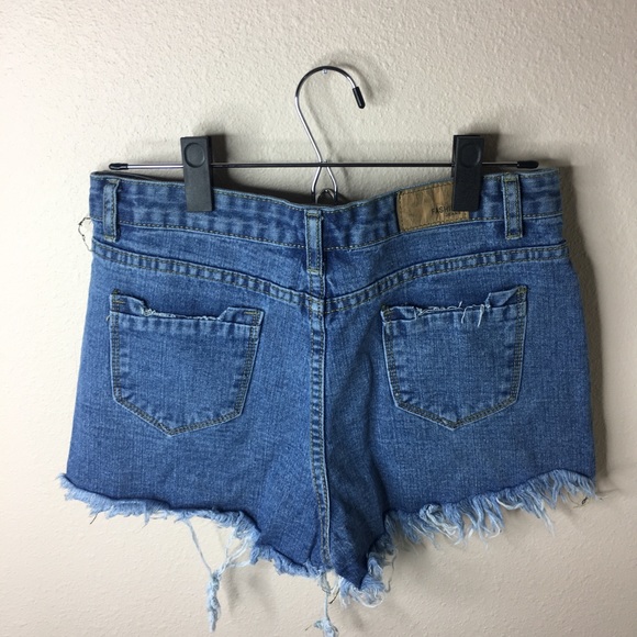 High Waisted Jean Shorts - Picture 2 of 2